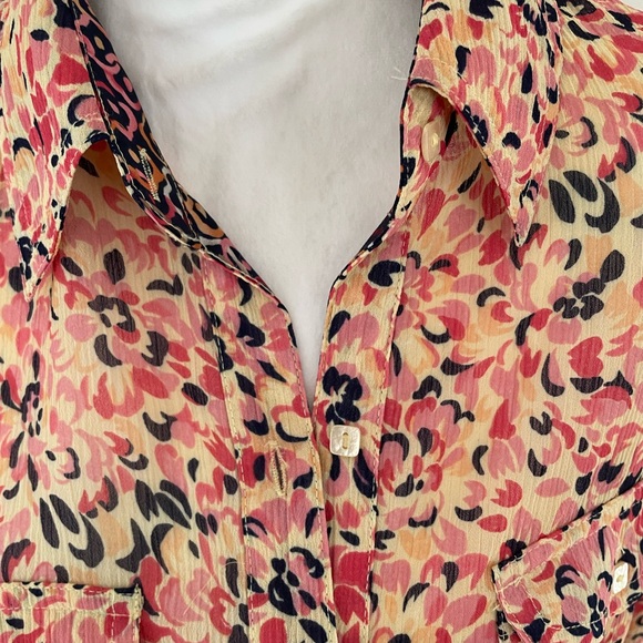 Croft & Barrow Multicolor Floral Button Down Shirt - Picture 2 of 11